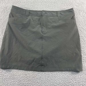 Womens Skirt Skort Eddie Bauer Size 12 34x16.5 gray business casual golf tennis